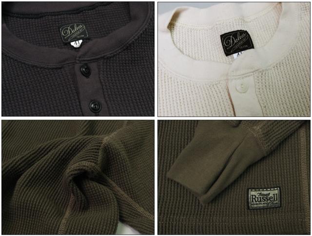 DALLES & CO ダリーズ&コー 30's ヘンリーネック 長袖 ワッフル サーマル カットソー 2230HT