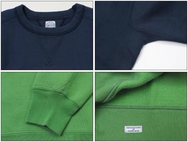 JELADO ジェラード フリーダムスリーブ 丸胴 クルーネックスウェット AB82251