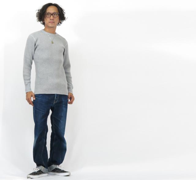 JELADO ジェラード メガサーマル クルーネック 長袖 ソルトアンドペッパー AB94237S