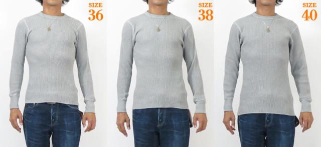 JELADO ジェラード メガサーマル クルーネック 長袖 ソルトアンドペッパー AB94237S