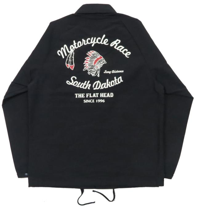 フラットヘッド THE FLAT HEAD 60/40クロス コーチジャケット MOTORCYCLE RACE FN-OJ-NC006