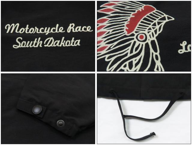 フラットヘッド THE FLAT HEAD 60/40クロス コーチジャケット MOTORCYCLE RACE FN-OJ-NC006
