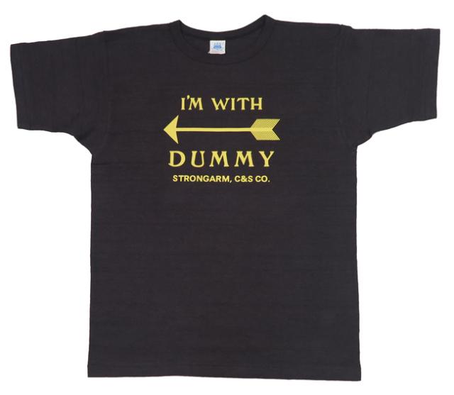 John Gluckow ジョングラッコー by WAREHOUSE ウェアハウス JG-CS06 プリント 半袖 Tシャツ I'm With Dummy シャドーボーダー ローゲージ編み