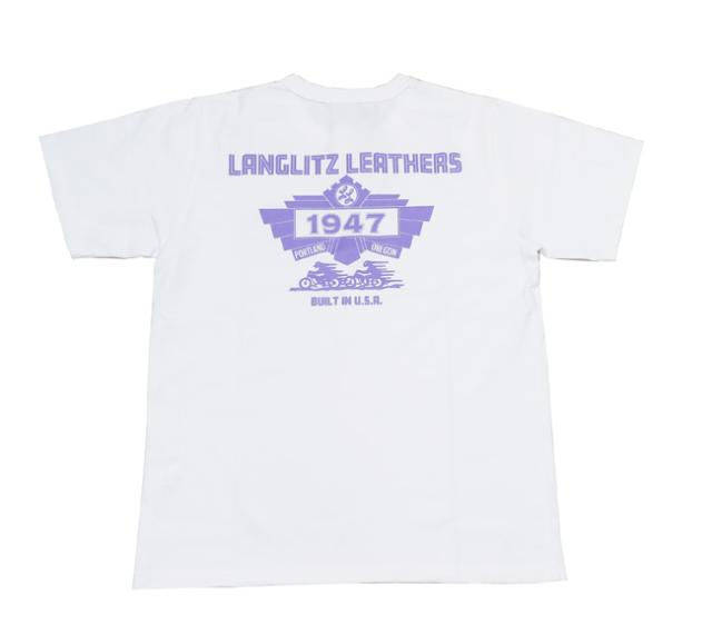 ラングリッツレザーズ Langlitz Leathers 半袖Tシャツ ロゴプリント LLC-003 LL305