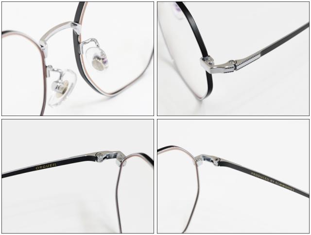 ORGUEIL オルゲイユ オクタゴンメタルフレームグラス OR-7315C
