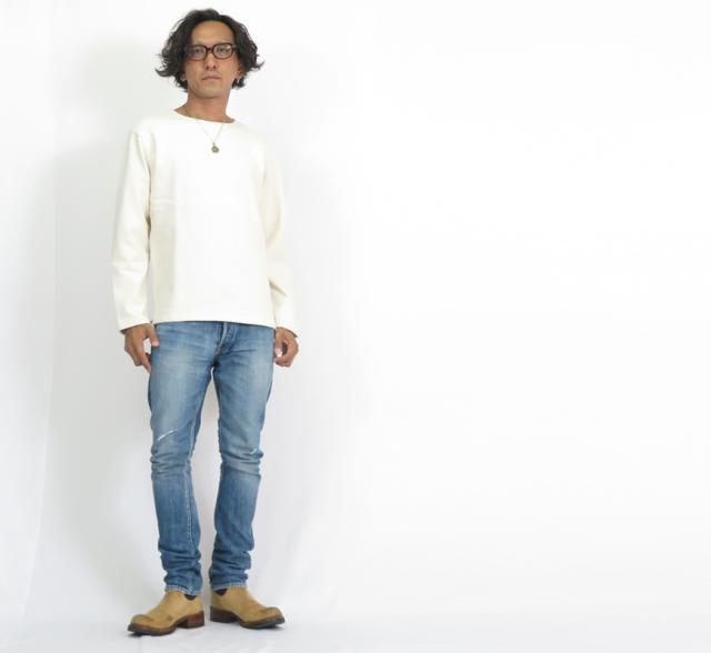 ORGUEIL オルゲイユ 9分袖 ボートネック バスク シャツ 無地 OR-9074