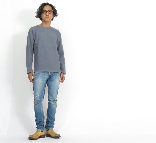 ORGUEIL オルゲイユ 9分袖 ボートネック バスク シャツ 無地 OR-9074