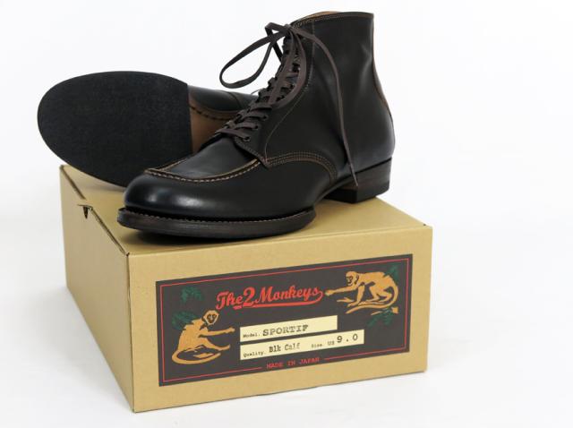 The 2 Monkeys Sportif Black Calf TM72924