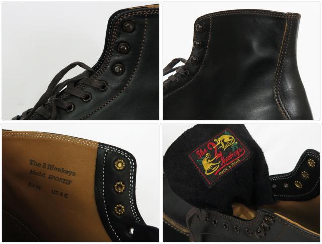 The 2 Monkeys Sportif Black Calf TM72924