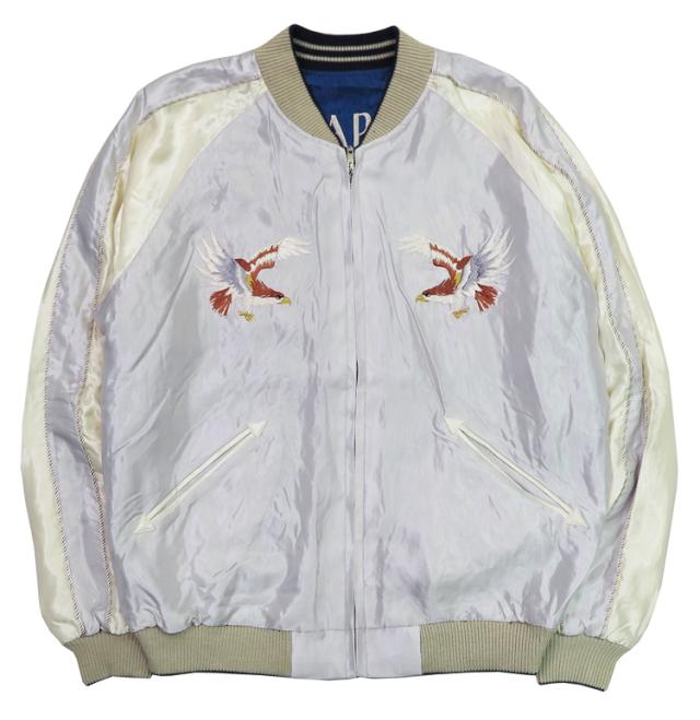 テーラー東洋 テイラー東洋 Tailor Toyo リバーシブル アセテート サテン スカジャン EAGLE × JAPAN MAP 刺繍 スーベニア スーヴェニア 横須賀 ジャンパー ジャケット TT15390-190 テーラー東洋 テイラー東洋 Tailor Toyo リバーシブル アセテート