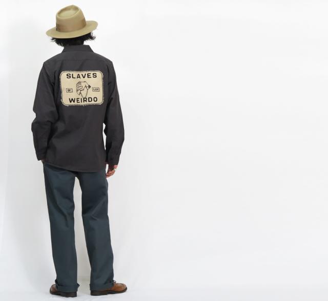 WEIRDO ウィアード 長袖ワークシャツ SLAVES WRD-23-AW-09 GLAD HAND グラッドハンド 