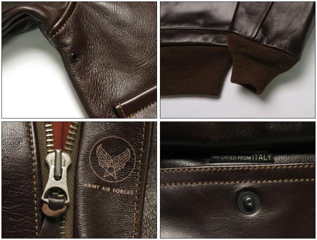 Buzz Rickson's A-2 ROUGHWEAR CLOTHING CO. ANILINE HAND FINISHED BR80628