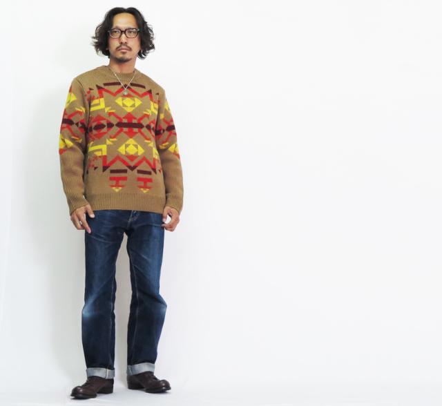JELADO ジェラード ネイティブジャガード クルーネック ニット CB83816