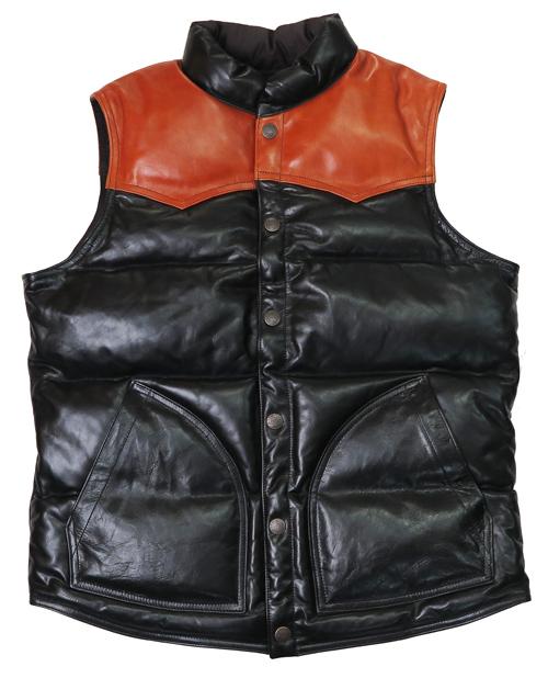 デラックスウェア DELUXEWARE ホースハイド ダウンベスト D-24