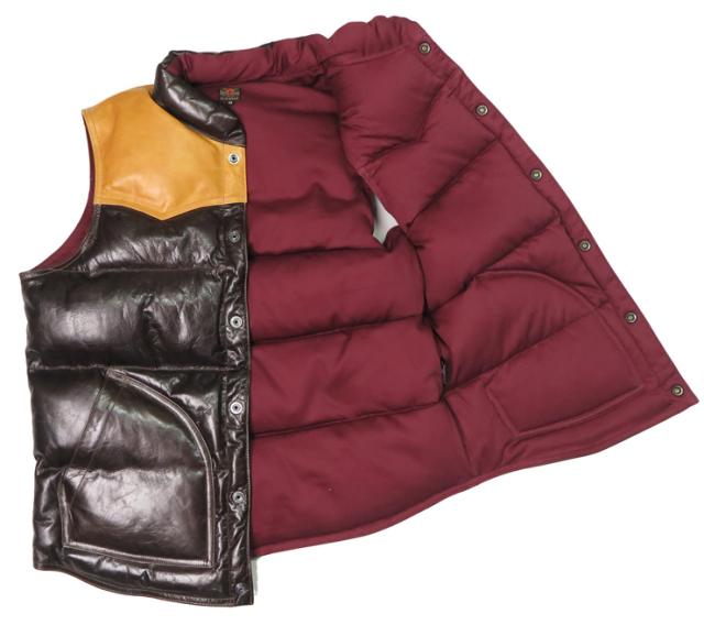 デラックスウェア DELUXEWARE ホースハイド ダウンベスト D-24