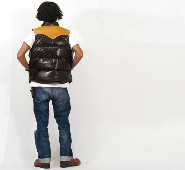 デラックスウェア DELUXEWARE ホースハイド ダウンベスト D-24