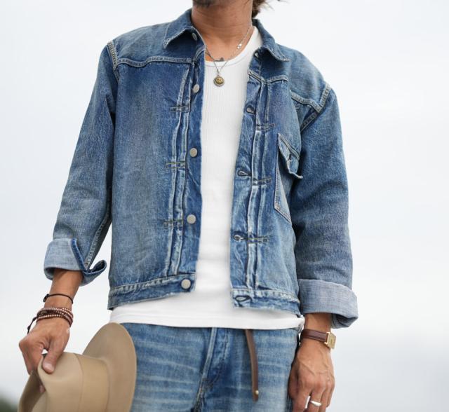 フルカウント FULLCOUNT 2016-2107E スカ刺繍 ファーストモデル 13.7oz デニムジャケット ユーズドウォッシュ More Than Real 1stモデル ジンバブエコットン 【2025年秋冬新作】