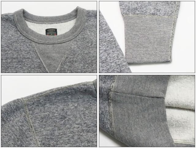 デラックスウェア DELUXEWARE フラットロック クルーネック スウェット