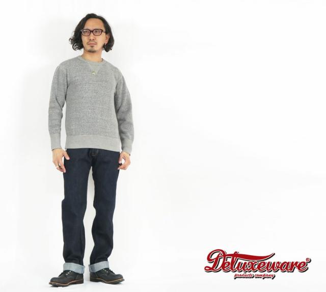 デラックスウェア DELUXEWARE クルーネックスウェット ロゴデザイン BRG-101