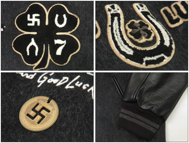 GANGSTERVILLE ウールメルトン スタジアムジャンバー SWASTIKA GSV-23-AW-02