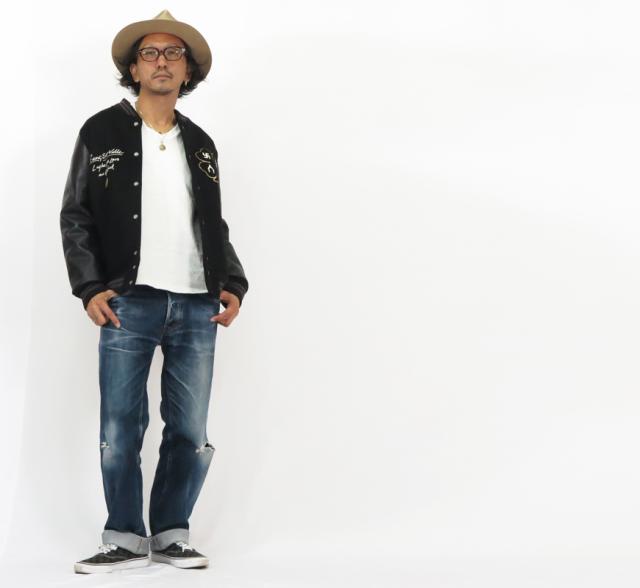 GANGSTERVILLE ウールメルトン スタジアムジャンバー SWASTIKA GSV-23-AW-02