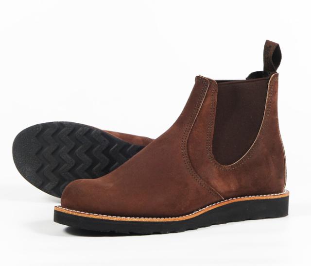 REDWING CLASSIC CHELSEA クラシック チェルシーブーツ チョコレート「ミュールスキナー」ラフアウト STYLE NO.3195