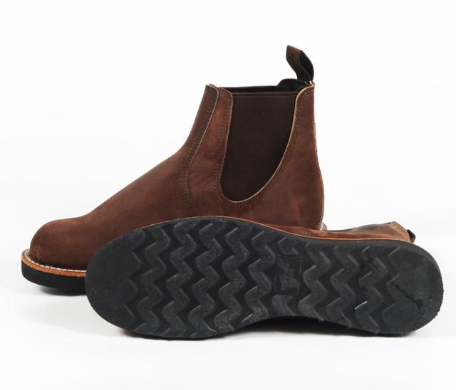 REDWING CLASSIC CHELSEA クラシック チェルシーブーツ チョコレート「ミュールスキナー」ラフアウト STYLE NO.3195