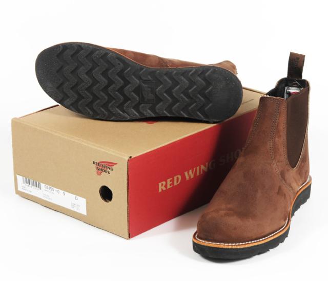 REDWING CLASSIC CHELSEA クラシック チェルシーブーツ チョコレート「ミュールスキナー」ラフアウト STYLE NO.3195
