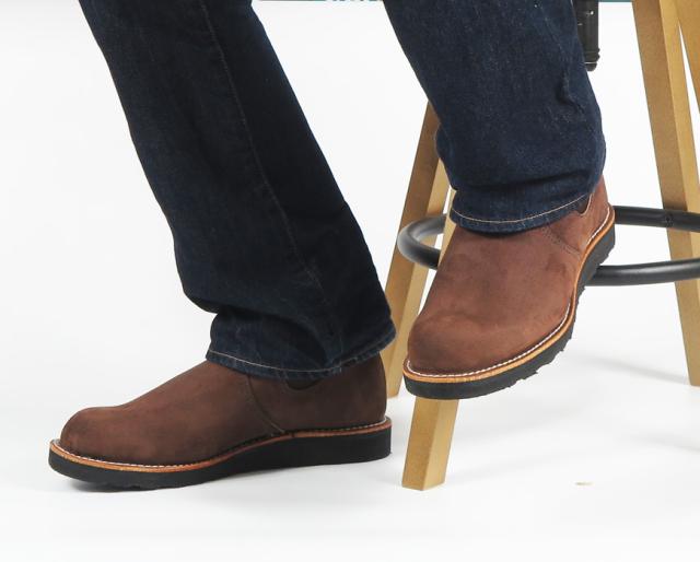 REDWING CLASSIC CHELSEA クラシック チェルシーブーツ チョコレート「ミュールスキナー」ラフアウト STYLE NO.3195