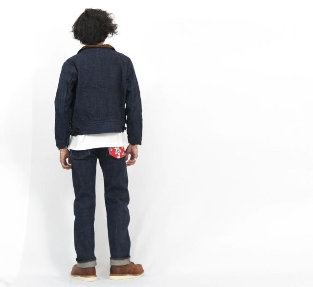 SUGAR CANE Mister Freedom 砂糖黍製 13oz. 阿波藍混右綾デニム コサックジャケット SC15431