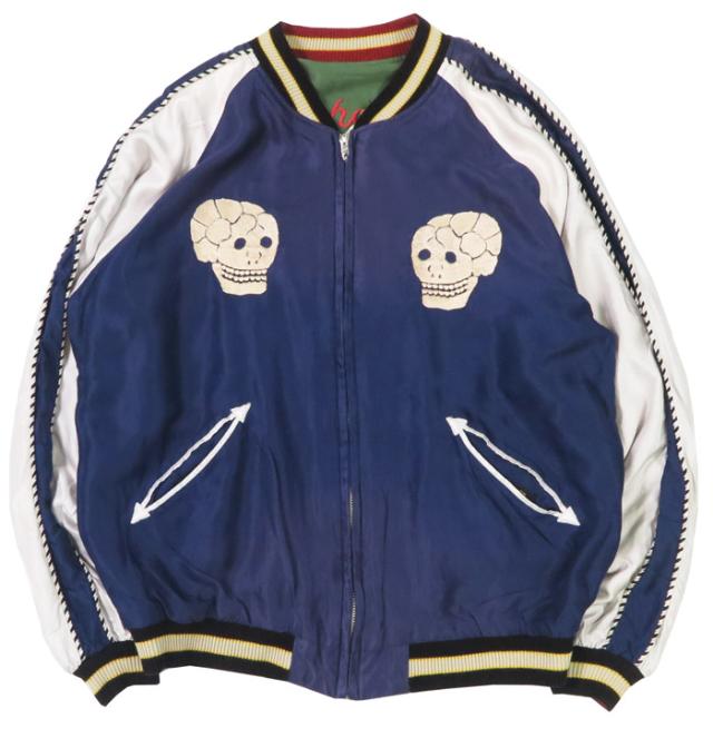 テーラー東洋 テイラー東洋 Tailor Toyo リバーシブル サテン スカジャン エイジング加工モデル SNAKE / SKULL × DRAGON HEAD TT15793-128