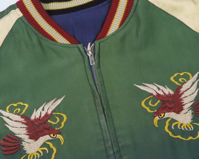 テーラー東洋 テイラー東洋 Tailor Toyo リバーシブル サテン スカジャン エイジング加工モデル SNAKE / SKULL × DRAGON HEAD TT15793-128