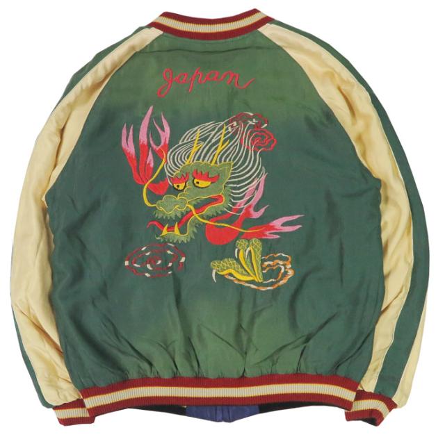テーラー東洋 テイラー東洋 Tailor Toyo リバーシブル サテン スカジャン エイジング加工モデル SNAKE / SKULL × DRAGON HEAD TT15793-128