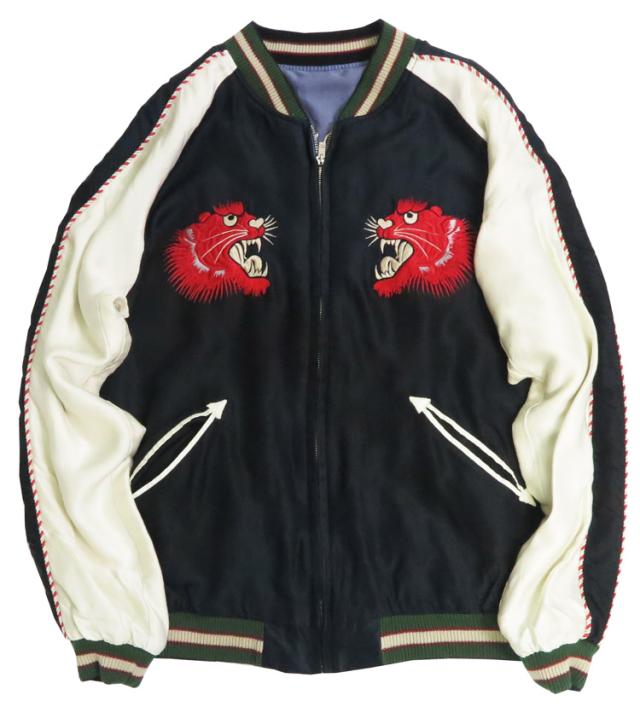 テーラー東洋 テイラー東洋 Tailor Toyo リバーシブル サテン スカジャン エイジング加工モデル RED TIGER × EAGLE TT15793