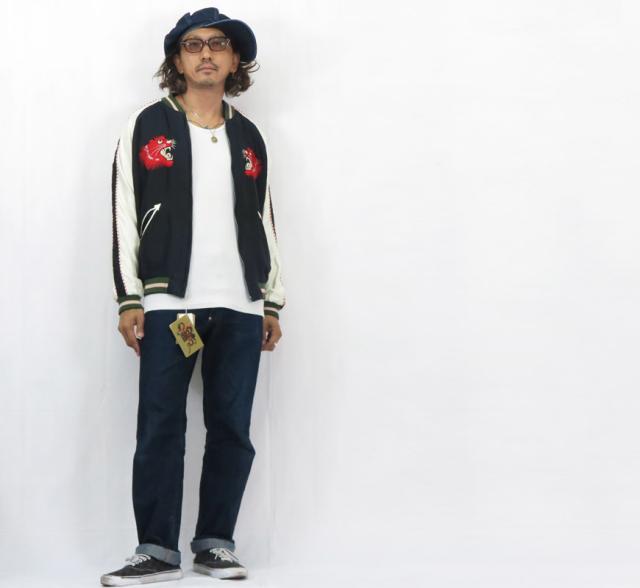 テーラー東洋 テイラー東洋 Tailor Toyo リバーシブル サテン スカジャン エイジング加工モデル RED TIGER × EAGLE TT15793