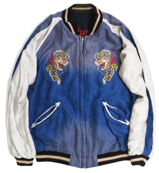 テーラー東洋 テイラー東洋 Tailor Toyo リバーシブル サテン スカジャン エイジング加工モデル RED TIGER × EAGLE TT15793