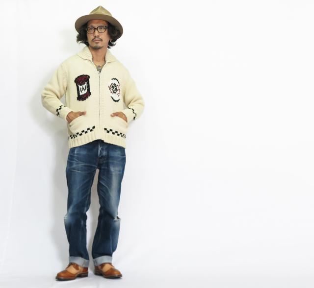 WEIRDO ウィアード シェットランドウール カウチンセーター FUCK U WRD-23-AW-07 GLAD HAND グラッドハンド