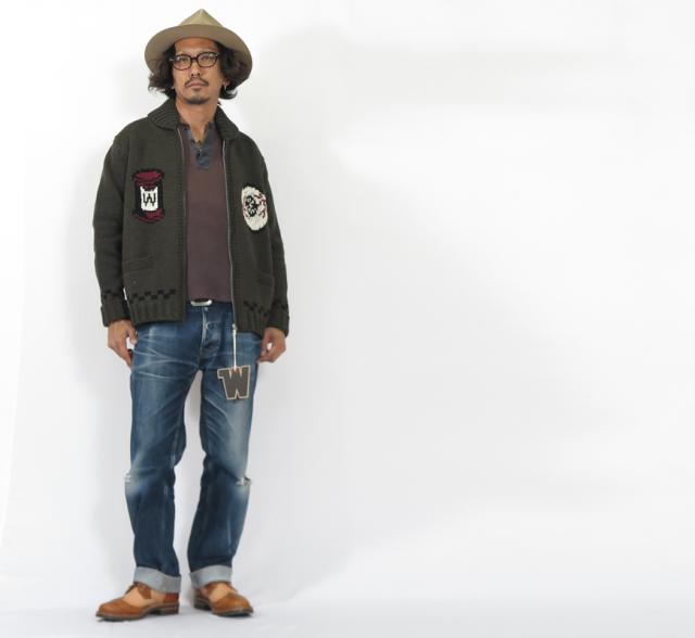 WEIRDO ウィアード シェットランドウール カウチンセーター FUCK U WRD-23-AW-07 GLAD HAND グラッドハンド