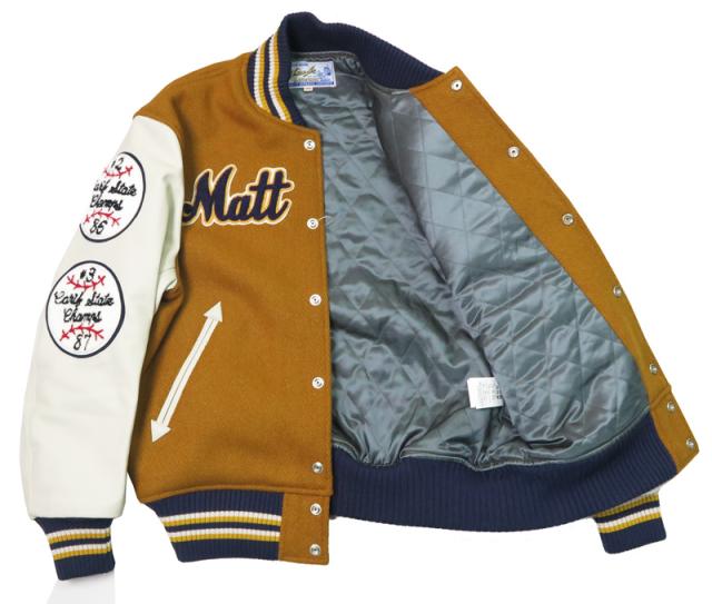 WHITES VILLE ホワイツビル 30oz ウールメルトン アワード ジャケット フルレタード BULLDOGS WV15385