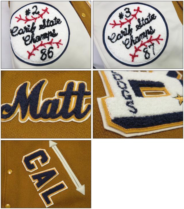 WHITES VILLE ホワイツビル 30oz ウールメルトン アワード ジャケット フルレタード BULLDOGS WV15385