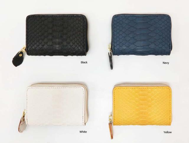 KC’S ケーシーズ 長財布 ラウンドジップ ロングウォレット 鮫革 レザー ブラック KIW036 