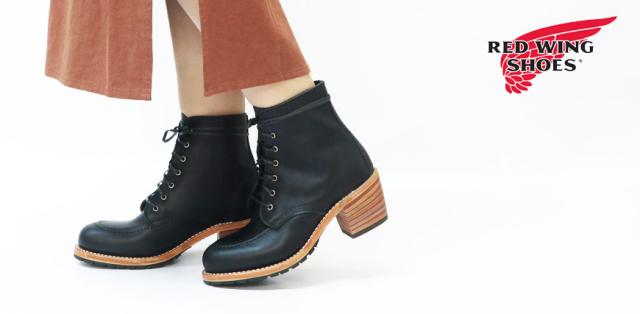 REDWING WOMAN レザー レースアップ ブーツ Clara クララ Style No.3405