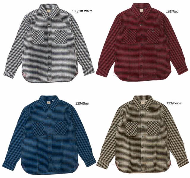 シュガーケーン SUGAR CANE ガンクラブチェック長袖ワークシャツ SC28269