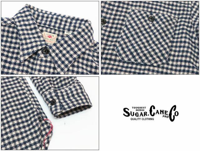 シュガーケーン SUGAR CANE ガンクラブチェック長袖ワークシャツ SC28269