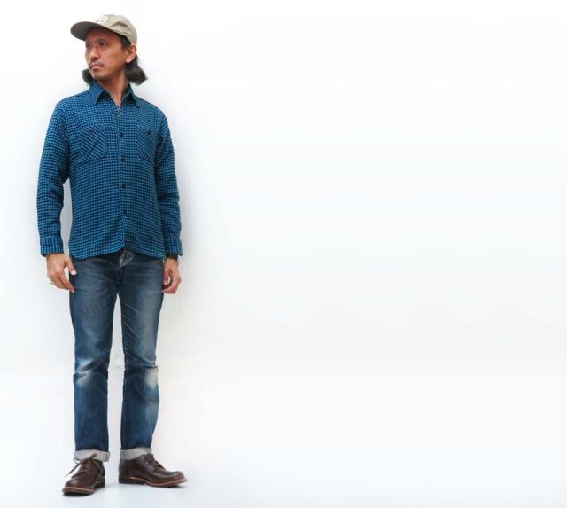 シュガーケーン SUGAR CANE ガンクラブチェック長袖ワークシャツ SC28269