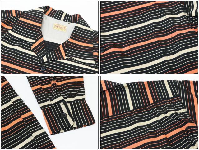 Style Eyes スタイルアイズ 長袖 ヒョウ柄 ベロア オープンカラーシャツ SE28245