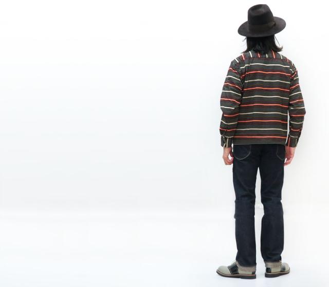 Style Eyes スタイルアイズ 長袖 ヒョウ柄 ベロア オープンカラーシャツ SE28245