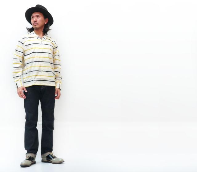 Style Eyes スタイルアイズ 長袖 ヒョウ柄 ベロア オープンカラーシャツ SE28245