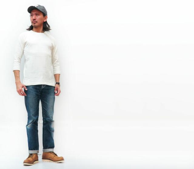 ウェアハウス WAREHOUSE 7分袖 ベースボール Tシャツ 「METUCHEN」 WH4800