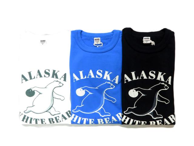 バーンズ BARNS タフネック 18/-OE 半袖 プリント Tシャツ ”ALASKA” BR-25282